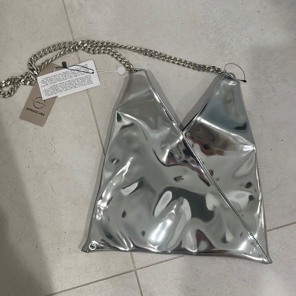 MM6 Maison Martin Margiela Silver Crossbody Bag